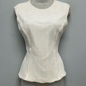 Flora Nikrooz Women’s Woven Overlay Sleeveless Blouse/ Camisole Size XL